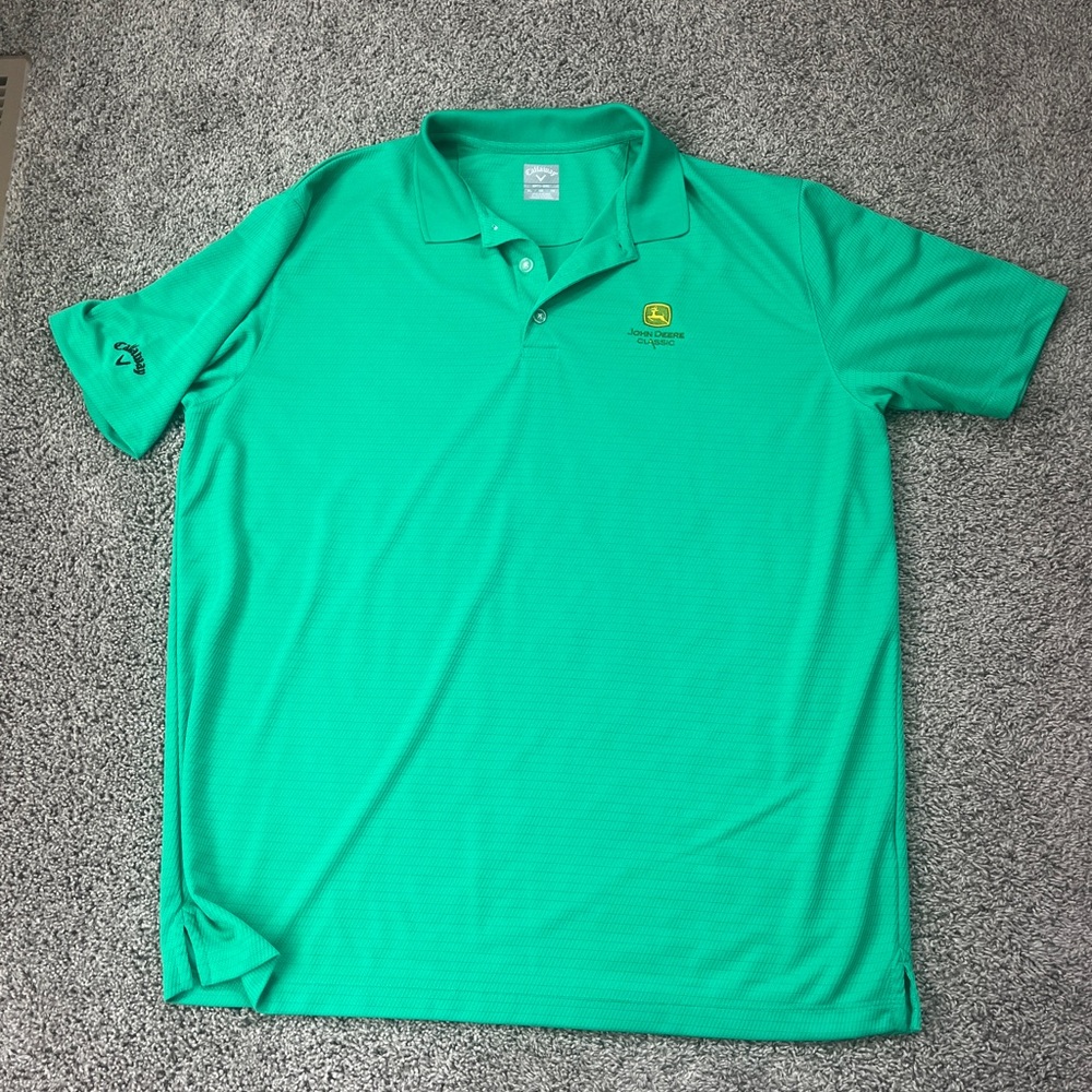 Callaway Men’s Opti-Dry Polo, John Deere Classic Logo, Size XL